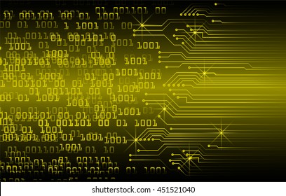 dark yellow cyber Light Abstract Technology background for computer graphic website internet business. circuit. illustration. digital. infographics. binary code background. www.vector.Spark.zero one
