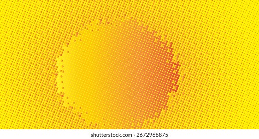 Dark yellow dots background animation on yellow background. eps10