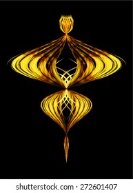 dark yellow gold color Light Abstract Technology background for computer graphic website internet and business. black background. Seamless wallpaper pattern. wave