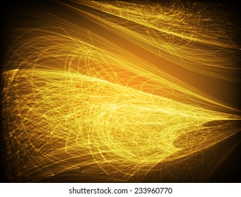 Dark yellow gold Light Abstract Technology background for computer graphic website internet and business. text box. Brochure. card. wave. 