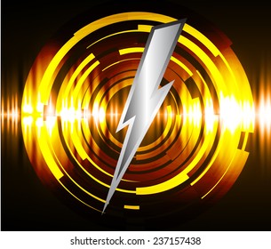 Dark yellow gold Light Abstract Technology background for computer graphic website internet.