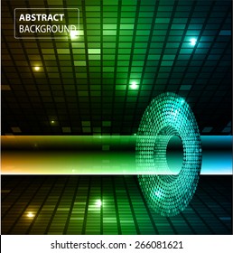 Dark yellow green blue color Light Abstract Technology background for computer graphic website internet and business. circuit. text box. card. label. banner. Mosaic table, pixels