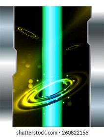 Dark yellow green color Light Abstract Technology background for computer graphic website internet. space, universe, cosmos, stars. silver