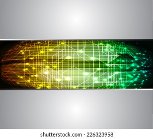 Dark yellow green Light Abstract Technology background for computer graphic website internet and technology. circuit board. silver