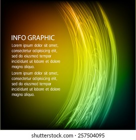 Dark yellow green Light Abstract Technology background for computer graphic website internet. text box. Brochure. card.