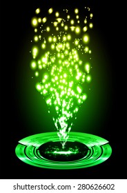 Dark yellow green light Abstract background. dark red color Light Abstract Technology background for computer graphic website internet and business. circuit. illustration. infographics. ray