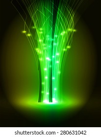 Dark yellow green light Abstract background. dark red color Light Abstract Technology background for computer graphic website internet and business. circuit. illustration. infographics. ray