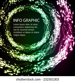 Dark yellow green pink Light Abstract Technology background for computer graphic website internet. text box. Brochure. card. wave. 