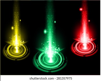 Dark yellow green red light Abstract background. dark red color Light Abstract Technology background for computer graphic website internet and business. circuit. illustration. infographics. ray