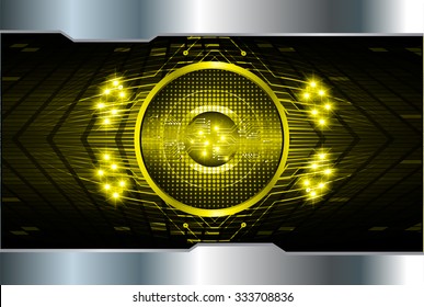 Dark yellow illustration of technology internet network computer background with binary number, style background. infographics. Information. motion blur. pixel. Binary digit. number. vector. eye