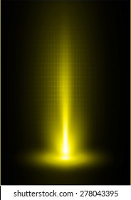 Dark yellow light Abstract background, rays. stage
