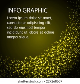 Dark yellow Light Abstract Technology background for computer graphic website internet. text box. Brochure. card.