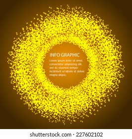 Dark yellow Light Abstract Technology background for computer graphic website internet. text box. Brochure. card. 