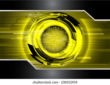 Dark yellow Light Abstract Technology background for computer graphic website internet. circuit. 