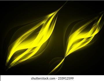 Dark yellow Light Abstract Technology background for computer graphic website internet and business. text box. Brochure. card. wave. 
