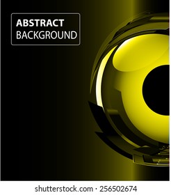 Dark yellow Light Abstract Technology background for computer graphic website internet and business. eye. text box card. Brochure.