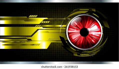 Dark yellow Light Abstract Technology background for computer graphic website internet. text box. Brochure. card. silver. red eye