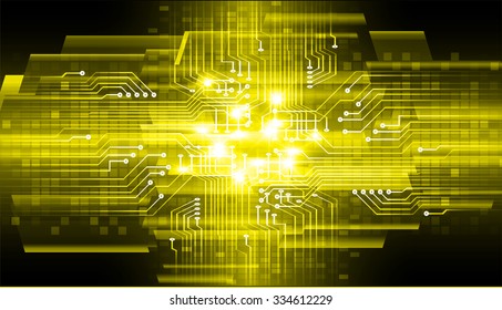 dark yellow Light Abstract Technology background for computer graphic website internet and business. circuit. illustration.digital.infographics. binary code. zero one. vector