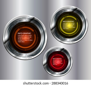 Dark yellow orange red silver Light circle Abstract Technology background for computer graphic website internet.text box.Brochure.card.banner. label. infographics.Metals,alloys,steel,aluminum.button