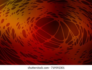 Dark yellow, orange, Red vector doodle blurred background. An elegant bright illustration with lines drawn by child in Natural style. Brand-new style for your business design.