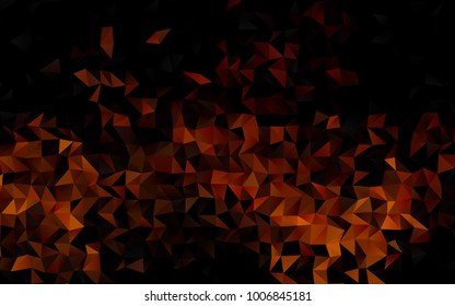 Dark Yellow, Orange vector abstract polygonal pattern. Colorful illustration in abstract style with gradient. The elegant pattern can be used as part of a brand book.