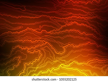 Dark Yellow, Orange vector abstract doodle background. Glitter abstract illustration with doodles and Zen tangles. A completely new design for your business.