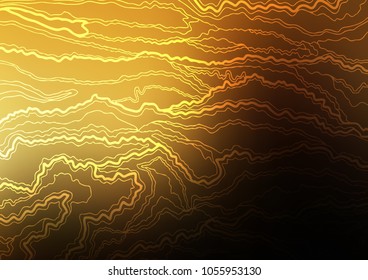 Dark Yellow, Orange vector abstract doodle texture. Ethnic elegant natural pattern with gradient. The doodle design can be used for your web site.
