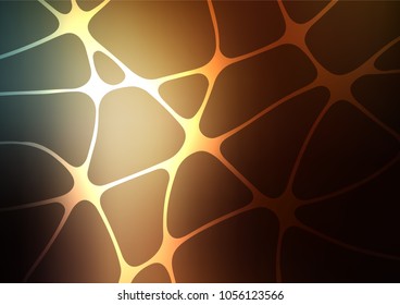 Dark Yellow, Orange vector abstract doodle pattern. Creative illustration in blurred style with doodles and Zen tangles. Hand painted design for web, wrapping, wallpaper.