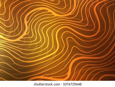 Dark Yellow, Orange vector abstract doodle texture. A completely new color illustration in doodle style. A new texture for your design.