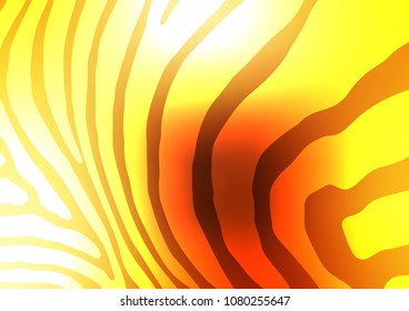 Dark Yellow, Orange vector abstract doodle template. Sketchy hand drawn doodles on blurred background. The textured pattern can be used for website.