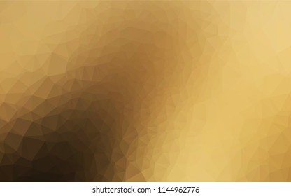 Dark Yellow, Orange vector abstract polygonal layout. Brand new colored illustration in blurry style with gradient. The completely new template can be used for your brand book.