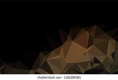 Dark Yellow, Orange vector abstract mosaic backdrop. Brand new colored illustration in blurry style with gradient. The template can be used as a background for cell phones.