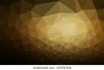 Dark Yellow, Orange vector abstract mosaic background. Colorful abstract illustration with gradient. The template can be used as a background for cell phones.