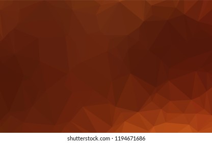 Dark Yellow, Orange vector abstract polygonal cover. A vague abstract illustration with gradient. The textured pattern can be used for background.