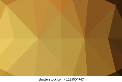 Dark Yellow, Orange vector abstract mosaic pattern. Glitter abstract illustration with an elegant design. The elegant pattern can be used as part of a brand book.