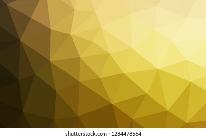 Dark Yellow, Orange vector abstract mosaic backdrop. Colorful abstract illustration with gradient. Brand new style for your business design.