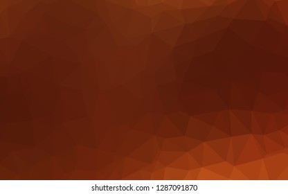 Dark Yellow, Orange vector abstract mosaic backdrop. Shining colored illustration in a Brand new style. New texture for your design.