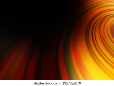 Dark Yellow, Orange vector abstract blurred template. Colorful abstract illustration with gradient. A completely new template for your design.