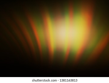 Dark Yellow, Orange vector abstract blurred pattern. Modern geometrical abstract illustration with gradient. The best blurred design for your business.
