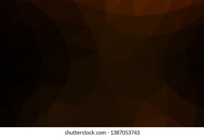 Dark Yellow, Orange vector abstract mosaic background. Shining colored illustration in a Brand new style. Template for a cell phone background.