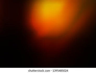 Dark Yellow, Orange vector abstract bright template. Colorful illustration in blurry style with gradient. The best blurred design for your business.