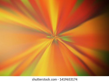 Dark Yellow, Orange vector abstract bokeh pattern. Colorful abstract illustration with gradient. The background for your creative designs.