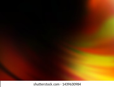 Dark Yellow, Orange vector abstract blurred template. A completely new color illustration in a bokeh style. The template for backgrounds of cell phones.