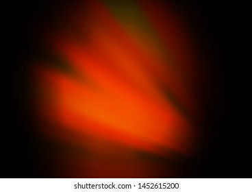 Dark Yellow, Orange vector abstract template. Colorful illustration in blurry style with gradient. Brand new design for your business.