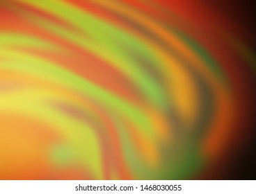Dark Yellow, Orange vector abstract blurred background. Colorful illustration in abstract style with gradient. The blurred design can be used for your web site.