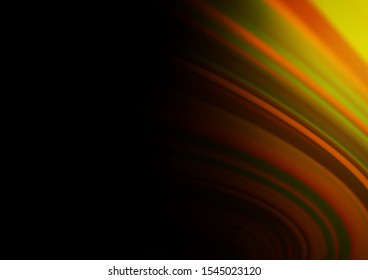 Dark Yellow, Orange vector abstract blurred template. Colorful illustration in abstract style with gradient. A completely new design for your business.