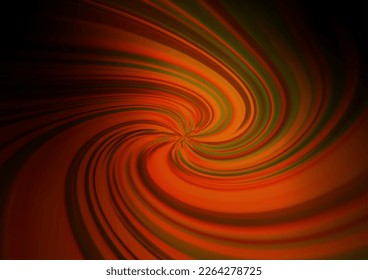 Plantilla brillante abstracta de vector oscuro amarillo y naranja. Ilustración abstracta vaga con gradiente. Una plantilla completamente nueva para su diseño.