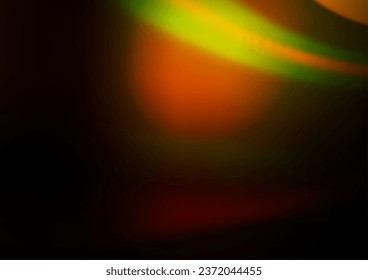 Dark Yellow, Orange vector abstract bokeh pattern. Modern geometrical abstract illustration with gradient. Brand new design for your business.