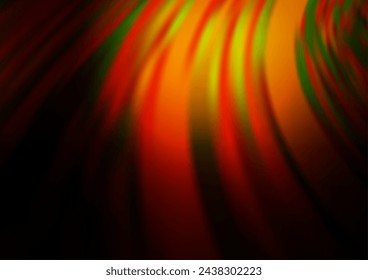Amarillo oscuro, naranja vector plantilla abstracta. Ilustración abstracta geométrica moderna con gradiente. Un diseño completamente nuevo para su negocio.