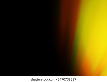 Dark Yellow, Orange vector abstract blurred pattern. Colorful illustration in blurry style with gradient. The template for backgrounds of cell phones.